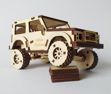 Model drewniany Uaz Patrol Samurai Jeep + gratis!