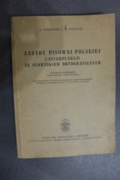 Zasady pisowni polskiej S. Jodłowski W. Taszycki