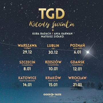 Bilety na koncert TGD Kolędy Świata 2022