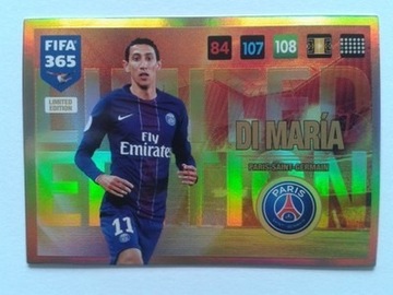 PANINI FIFA 365 2017 LIMITED EDITION DI MARIA