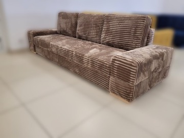 SOFA ZARA DL ROZKŁADANA TRZYOSOBOWA 270 CM BRĄZ