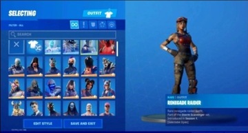 Konto fortnite dużo skinów Renegade Raider 