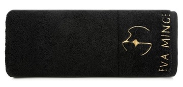 Ręcznik bawełniany 70x140 GAJA Eva Minge czarny