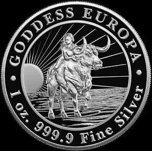 Goddess Europa 1 oz 999.9 2021 - 7 uncji