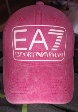 ARMANI EMPORIO ARMANI EA7 Czapka z daszkiem różowa DAMSKA