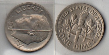 USA One Dime 10 centów 1984
