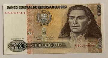 Banknot Peru 500 units