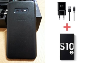 Samsung S10e CAŁY ZESTAW + Leather Case