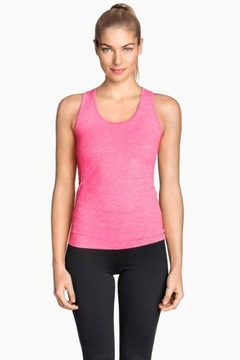 top koszulka H&M sport fitness yoga joga bokserka 