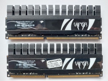 DDR3 4GB (2x2GB) Patriot Viper 1600MHz (7-7-7-20)