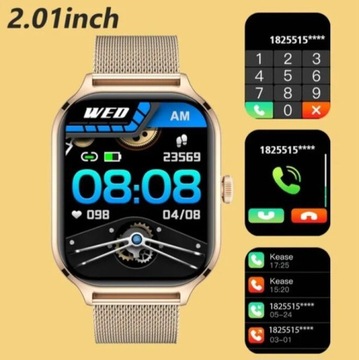 Smartwatch Damski HIT 2024 TELEFON EKG FITNESS + DUŻO WIĘCEJ! OKAZJA!