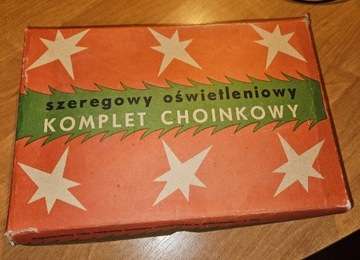 Szeregowy oświetleniowy komplet choinkowy PRL