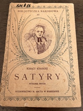 Satyry Ignacy Krasicki 1922 rok wydanie drugie