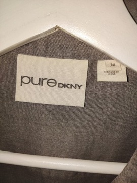 DKNY pure 100% len bluzka koszula Donna Karan New York M/L