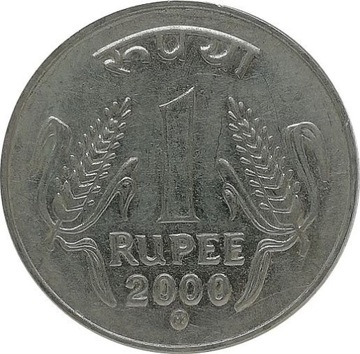 Indie 1 rupee 2000, KM#92.2