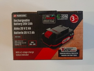 Akumulator bateria PARKSIDE PAP 20 B1, 20V, 2Ah