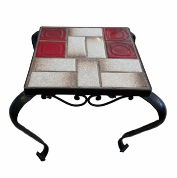 Metalowy kwietnik/stołek,stary styl nr. 12083