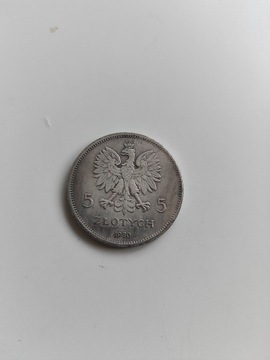 moneta 5 złotych 1930 rok rocznica powstania