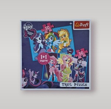 puzzle 2w1, MLP : Equestria Girls, 50 sztuk, Trefl