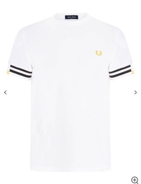 Koszulka FRED PERRY ABSTRACT CUFF T-Shirt M L