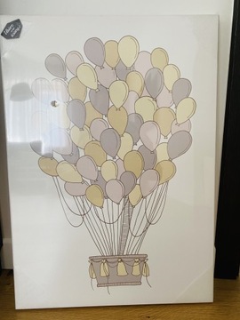 Obraz dziecięcy na płótnie - Balony 70x50 cm NOWY