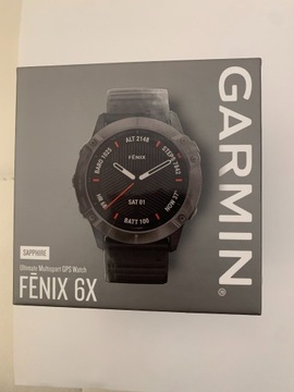 Pudełko od Garmin Fenix 6x Pro Saphire, nowe