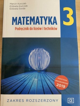 MATEMATYKA 3 - podręcznik do liceów i techników