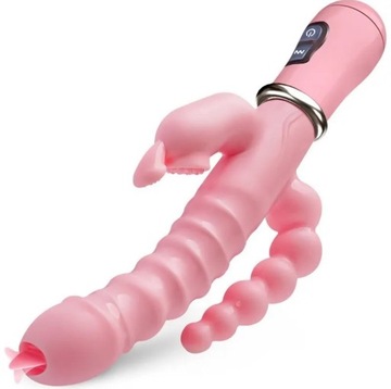 Wibrator Damski Masażer Łechtaczki Sex Dildo 3 w 1