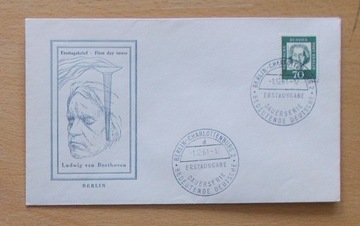  FDC 1961 Niemcy Ludwig van Beethoven