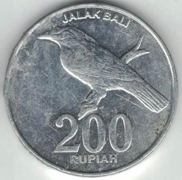 Indonezja 200 rupii 2003 25 mm Typ 2 nr 4