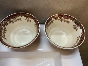 angielskie miseczki z porcelany Worcester