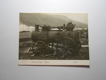 stara fotografia lokomotywa 1960