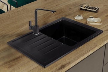 Sink Quality Titanite zlewozmywak 68x49,5 czarny