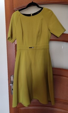 Limonkowa sukienka Monnari S