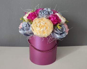 Podziękowanie Dla Nauczyciela Flower box Kwiaty w Pudełku Handmade
