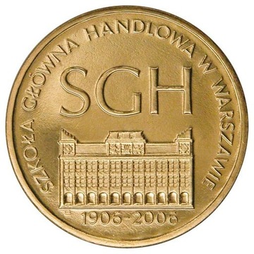 2 zł 2006 100-lecie SGH w Warszawie