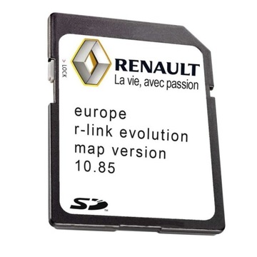 Mapa do nawigacji Renault R-Link 10.85 (2022/2023)