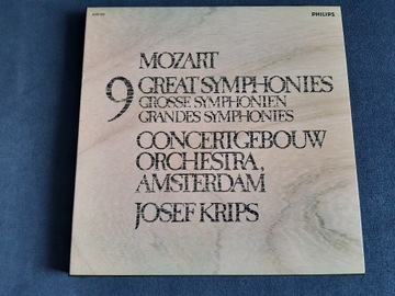 Mozart Great Symphonies Krips BOX 5 LP