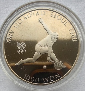 KOREA POŁUDNIOWA 1000 Won 1987 okołoMENNICZA 