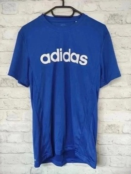 T-shirt adidas męski S 36 niebieski granatowy logo