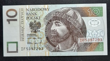 Banknot 10 zł 1994 rok seria IF