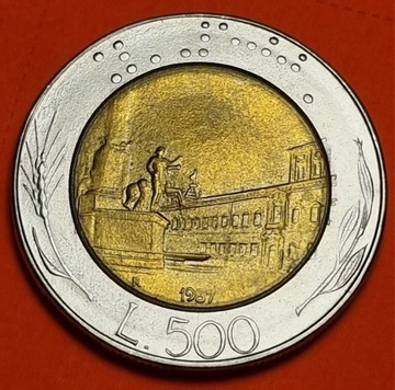 500 lirów 1987 Włochy 