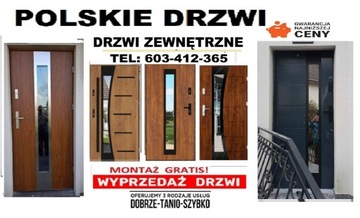 Drzwi metalowe-stalowe, zewnętrzne antywłamaniowe