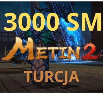KOD Metin2 TR Turcja 3000SM SMOCZE MONETY Anadolu