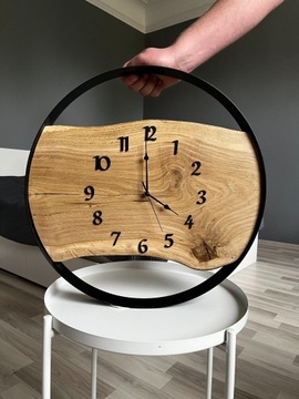 Zegar ścienny w metalowej obręczy 40 cm