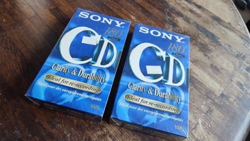 Nowe kasety VHS Sony E-180 CDE