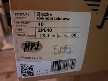 Złączki rownoprzelotowe