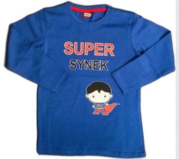 Bluzka chłopięca "Super Synek" 4-5 LAT 