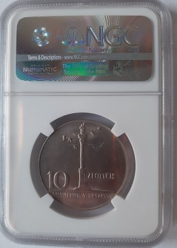 10 zł Kolumna Zygmunta NGC Ms 65