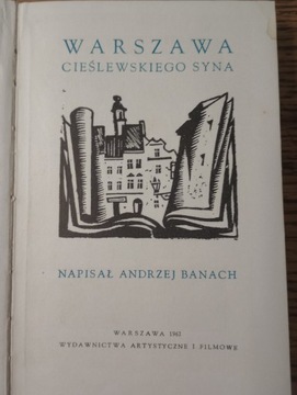 Warszawa cieślewskiego syna. Andrzej Banach,1962rw